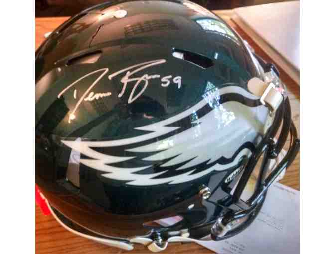 Demeco Ryan (#59) Autographed Eagles Helmet