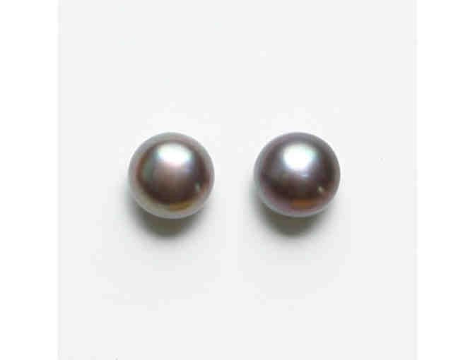 Silver Potato Pearl Earrings from Portia Clark Freshwater Pearls