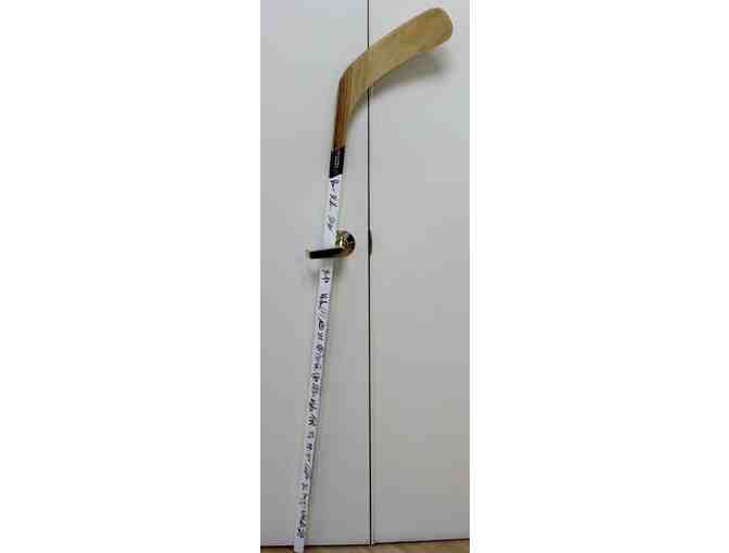 Boston Bruins Signed Stick by the 2015-2016 Team