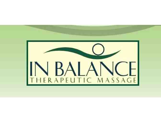 $70 In Balance Therapeutic Massage Gift Certificate