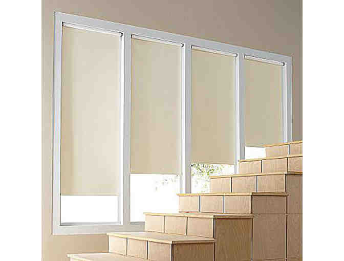 2 Reminiscent Blackout Vinyl Roller Shades 62x43 only - Photo 1