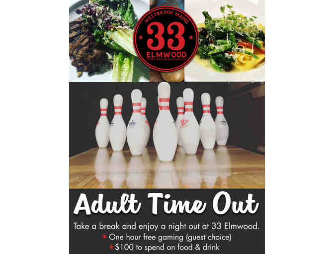 'AN ADULT TIME OUT' for FOUR at 33 ELMWOOD