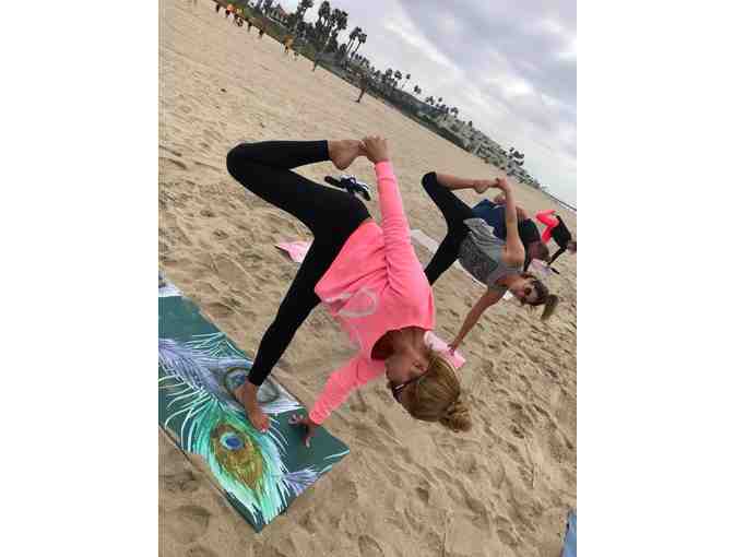 BEACH yoga package (10 classes) on Huntington Beach