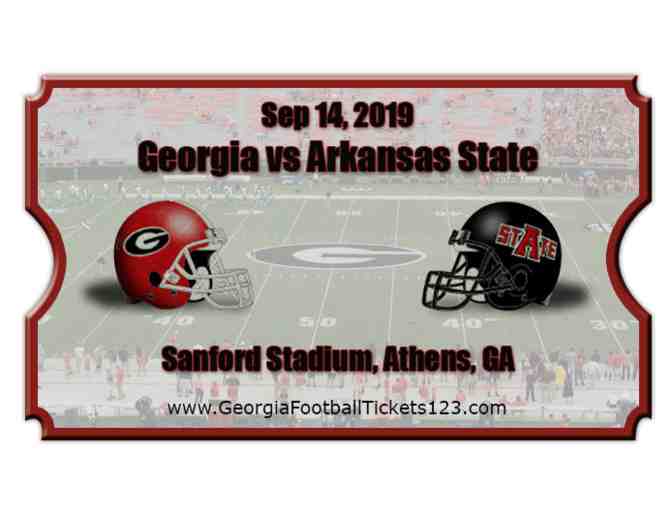 4 Tickets Georgia Bulldogs Vs. Arkansas State Red Wolves - Photo 1