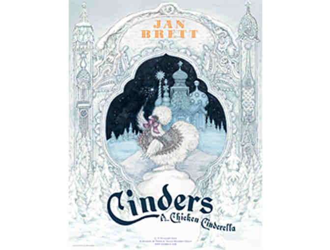 Cinders poster autographed by author Jan Brett