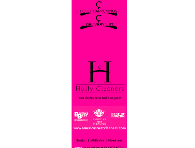 Holly Cleaners Dry Cleaning Services