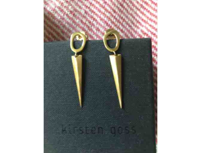 Designer Kirsten Goss Gold Earrings - Photo 1