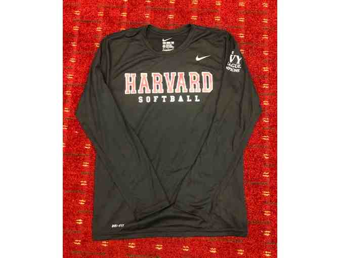 Men's Harvard Softball Nike Long Sleeve Size Small - Photo 1