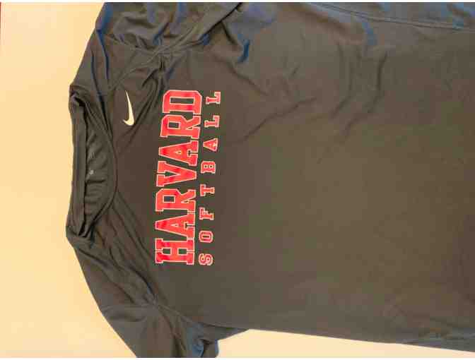 Men's Harvard Softball Nike Black Short Sleeve Size XL - Photo 1