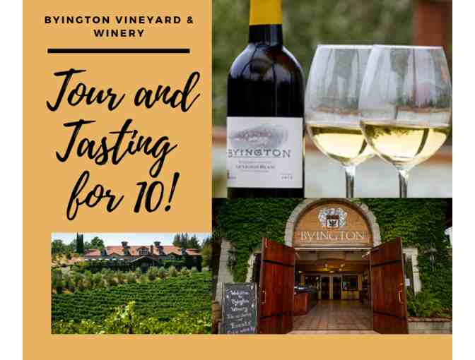 A Winery Tour & Tasting for 10 people at Byington Vineyard & Winery - Photo 1