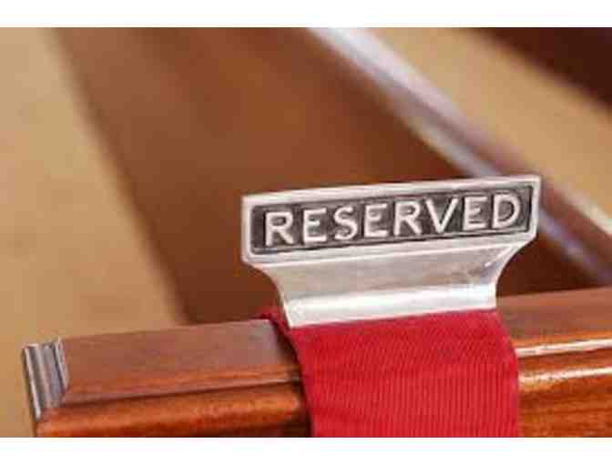 Reserved Parking and Pew for 8th Grade Graduation