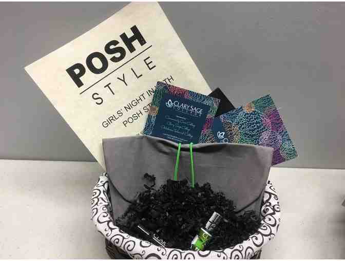 POSH Shopping Party with Clary Sage Spa Service and Makeup Bag
