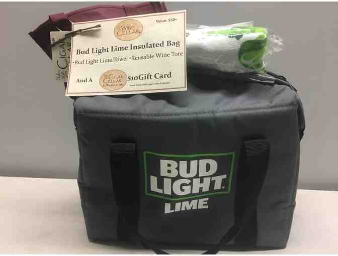 Dust Bowl Party, Cooler Bag, Pool Towel, Wine Tote, Cigar Cellar Gift Card, and Wine