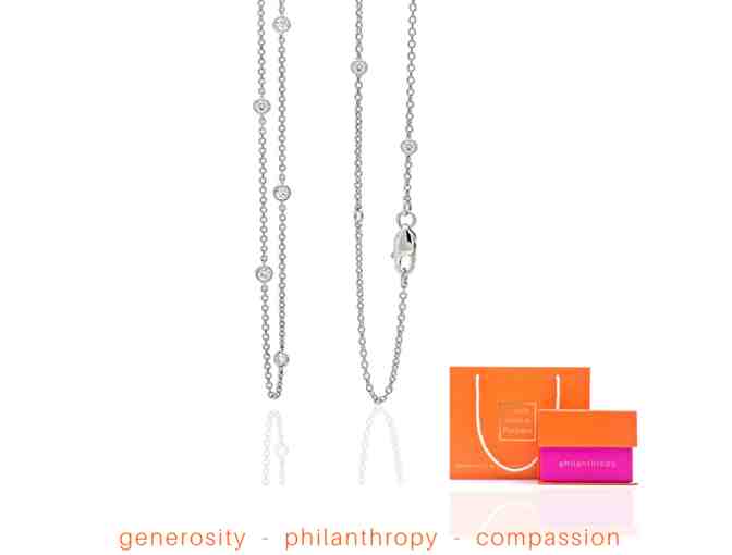 Love at First Spark 18-Inch Necklace in White Gold