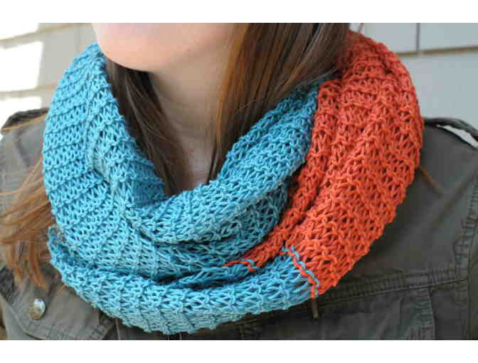 Handmade Knit Infinity Scarf from Earthquake State Designs
