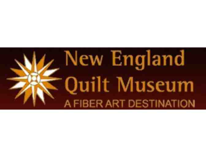 New England Quilt Museum - Pass for Two and Stuffed Dinosaur