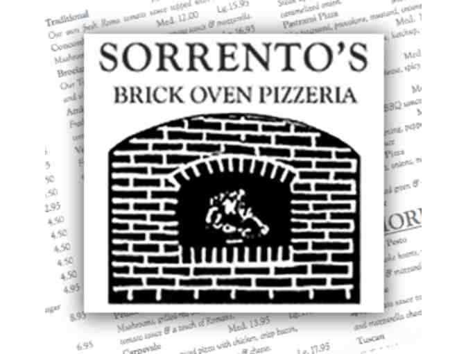 Sorrento's Brick Oven Pizza - $25 Gift Card