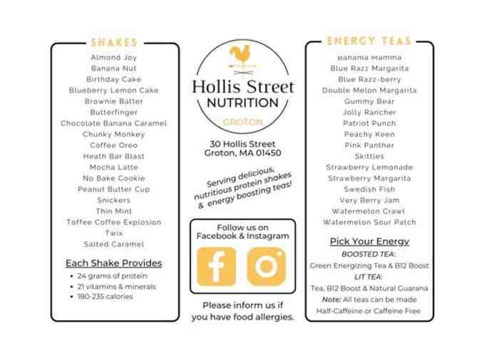 Hollis Street Nutrition - $25 Gift Card