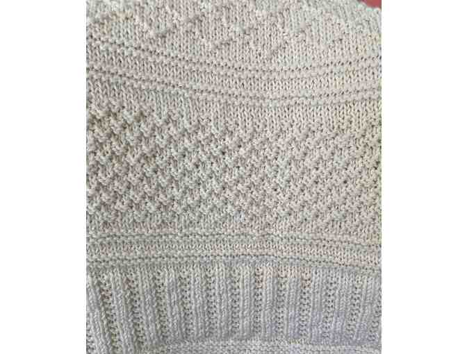 Hand Knit Large Lap Blanket/Afghan