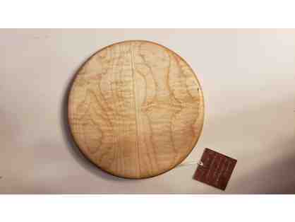 Alan J. Bourgault Artisan Woodworks - 8" Round Curly Maple Cutting Board