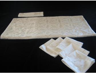 Handmade Lebanese Tablecloth & 12 Napkins