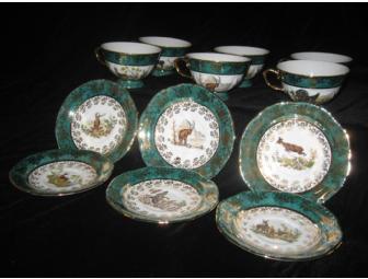 Set of Tea Cups and Saucers For 6