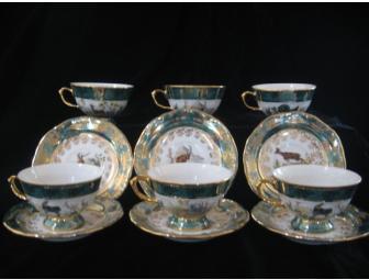 Set of Tea Cups and Saucers For 6