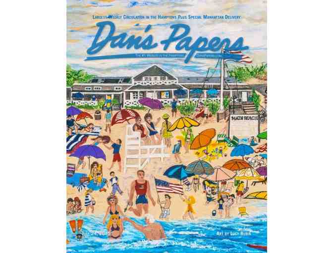 Print of 'Main Beach,' feature cover of Dan's Papers, by Lucy Rubin