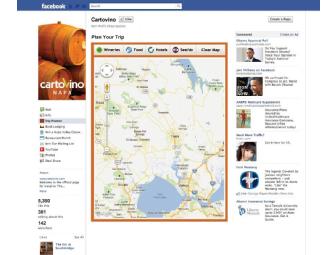 Interactive Map & Itinerary Builder for FB Page