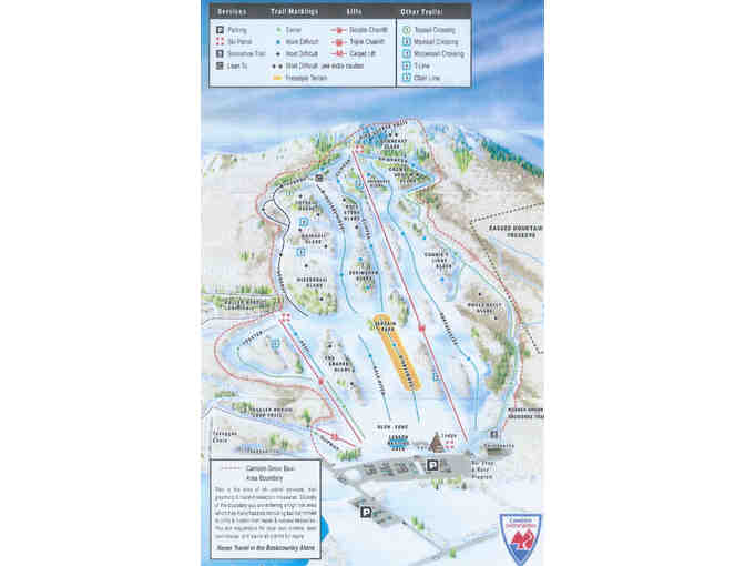 Two One-day Lift Tickets to Camden Snow Bowl