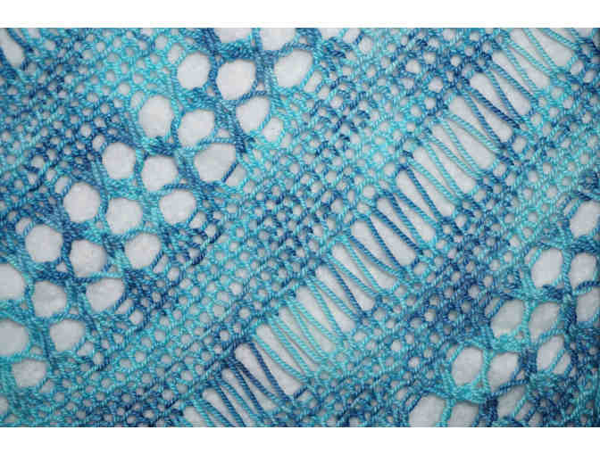 Hand-knitted Merino Wool Shawl/Scarf
