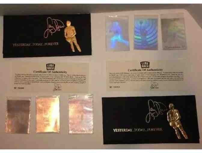NBA Legend Larry Bird's three card hologram sets