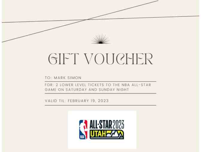 2 Lower Level Tickets to the NBA All-Star Game on Saturday and Sunday Night - Photo 1