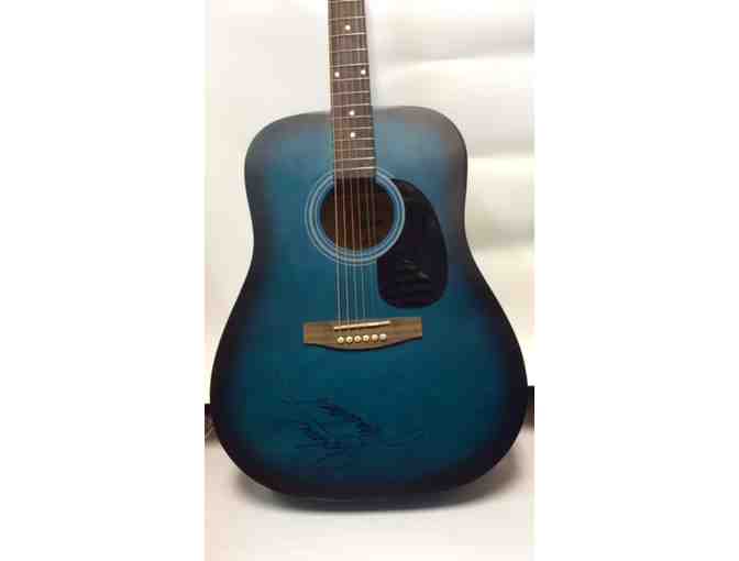 Guitar autographed by Adam Lambert