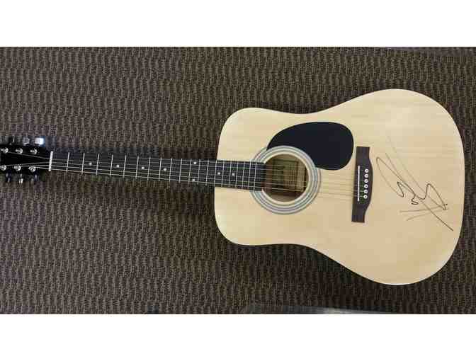 Guitar Autographed by Hunter Hayes at the 2016 San Diego County Fair