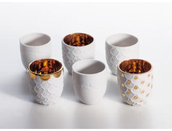 Lladro Set of Six Sake Glasses *Online Only*