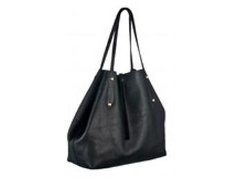 Annabel Ingall Leather Tote in Mahogany Brown
