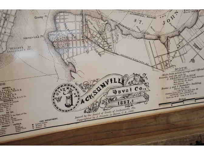 1887 Map of Downtown Jacksonville