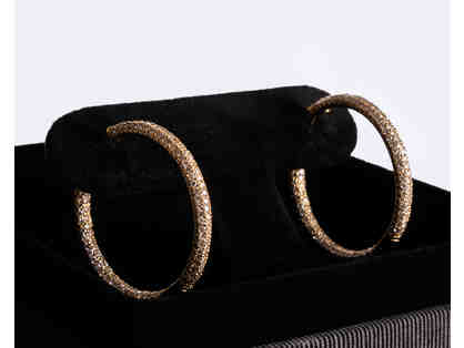 Gold Diamond Hoop Earrings by XIV Karats