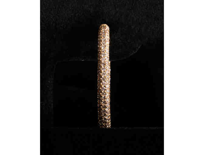 Gold Diamond Hoop Earrings by XIV Karats