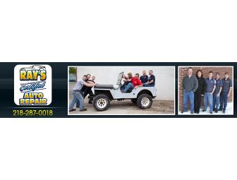 Dragons Hitch Cover, Oil Change at Ray's Auto Repair & 2 Car Washes at Red Carpet!