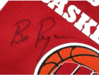 Autographed Banner by Bo Ryan, the Head Wisconsin Badgers Men's Basketball Coach