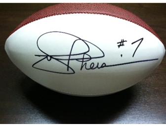 Autographed Football by Joe Theismann, Washington Redskins Quarterback