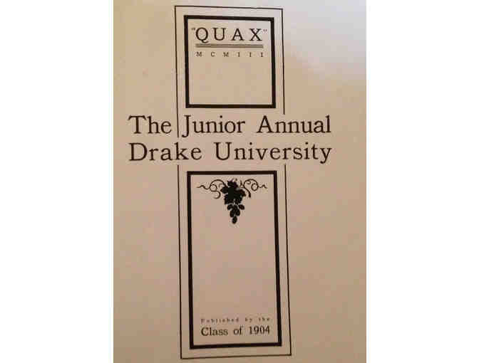 Naming Rights to the 1904  Drake Quax Yearbook to be displayed in the Alumni Room