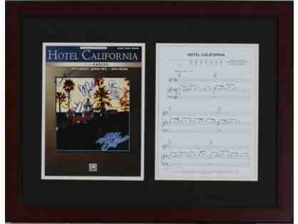 The Eagles Signed "Hotel California" Sheet Music