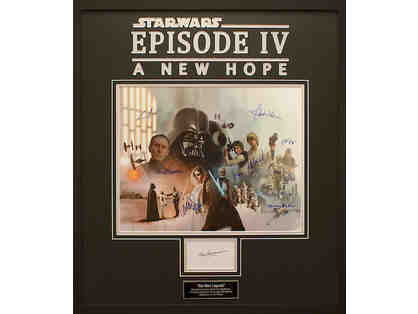 "Star Wars Episode IV A New Hope" Poster Signed BY 10 Of The Stars