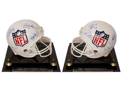NFL Football Helmet Signed By The 8 Greatest Quarterbacks In History