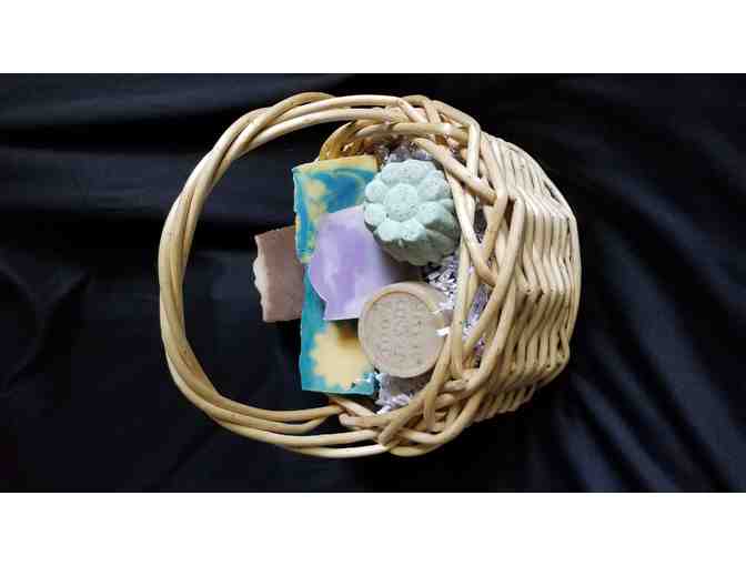 Handmade Artisan Soap Sampler Basket
