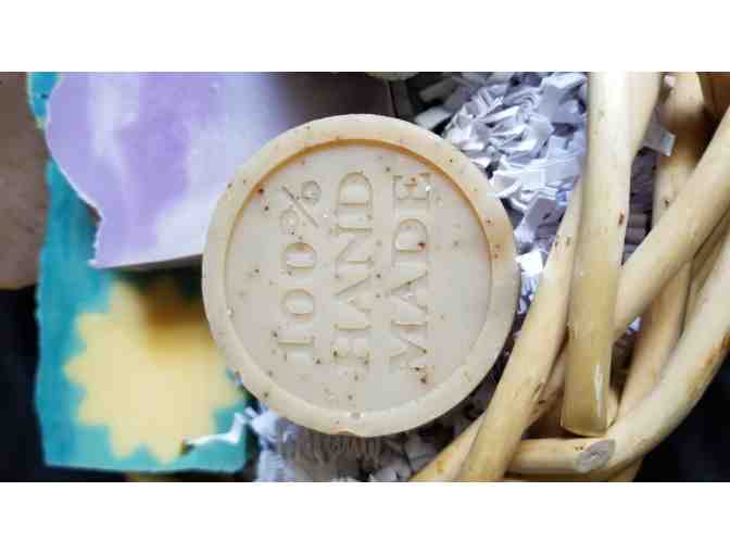 Handmade Artisan Soap Sampler Basket