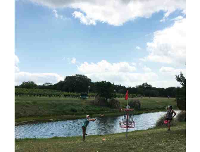 Four Wine & Disc Packages at Flat Creek Disc Golf Destination (Marble Falls, TX)